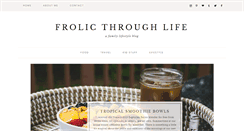 Desktop Screenshot of frolic-through-life.com